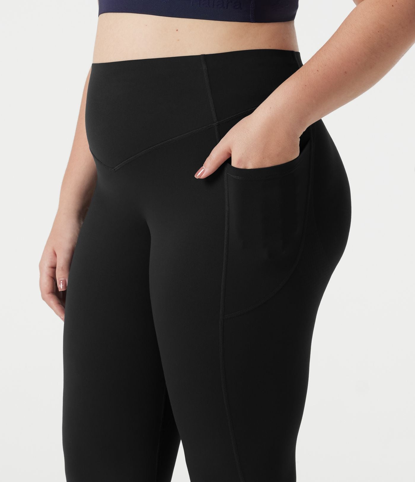 Legging flare évasé gainant grande taille Halara UltraSculpt™ taille haute, effet push-up fessier avec poches