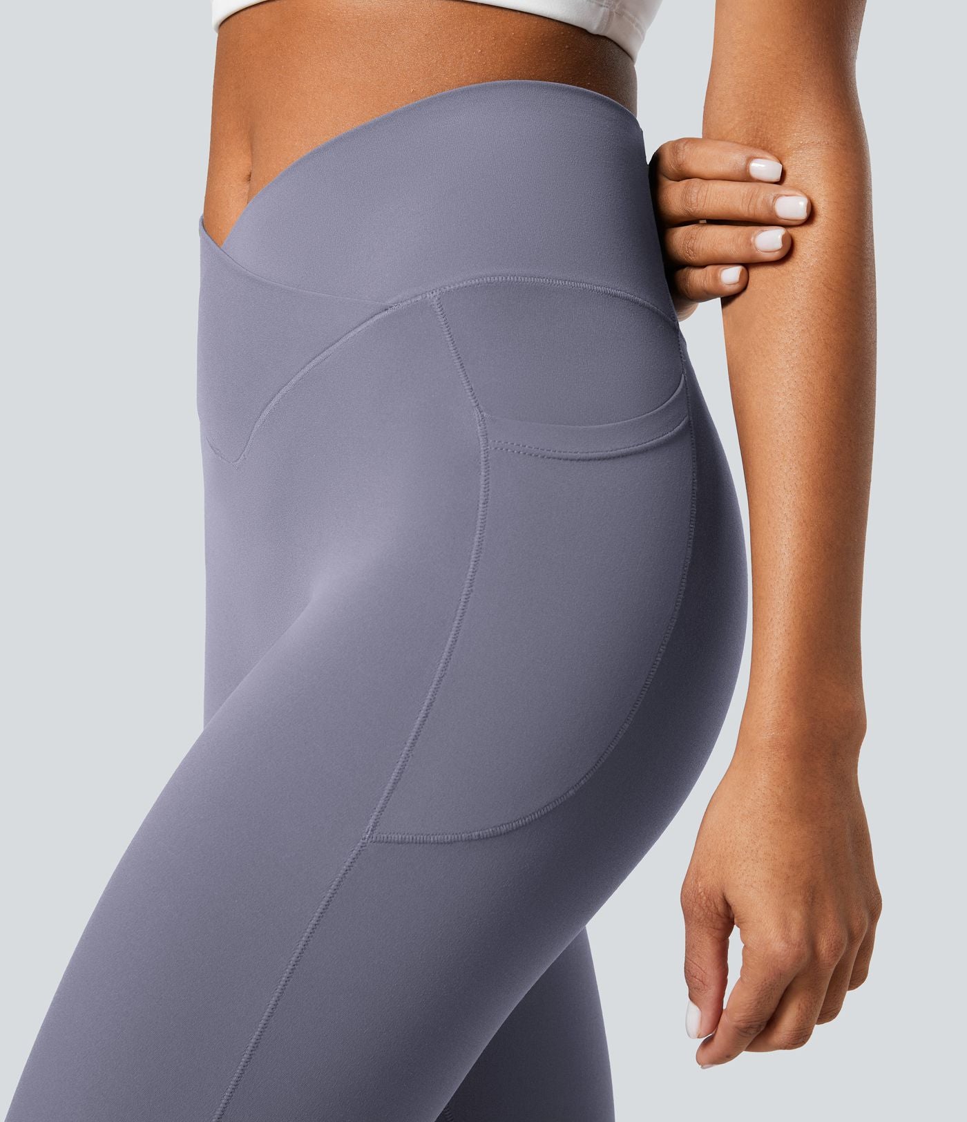 Softlyzero™ Legging Unis Poches Croisées