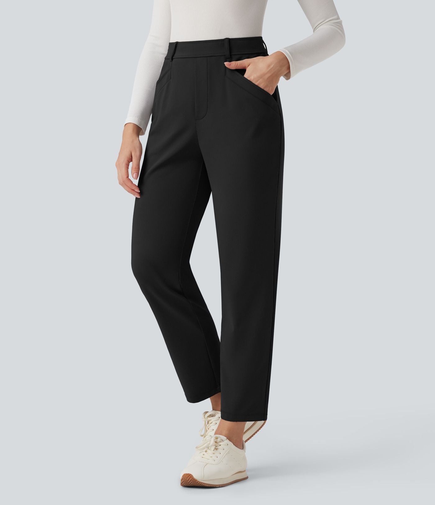 Pantalon tailleur fuselé 7/8 taille haute Halara Flex™ DayStretch avec poches
