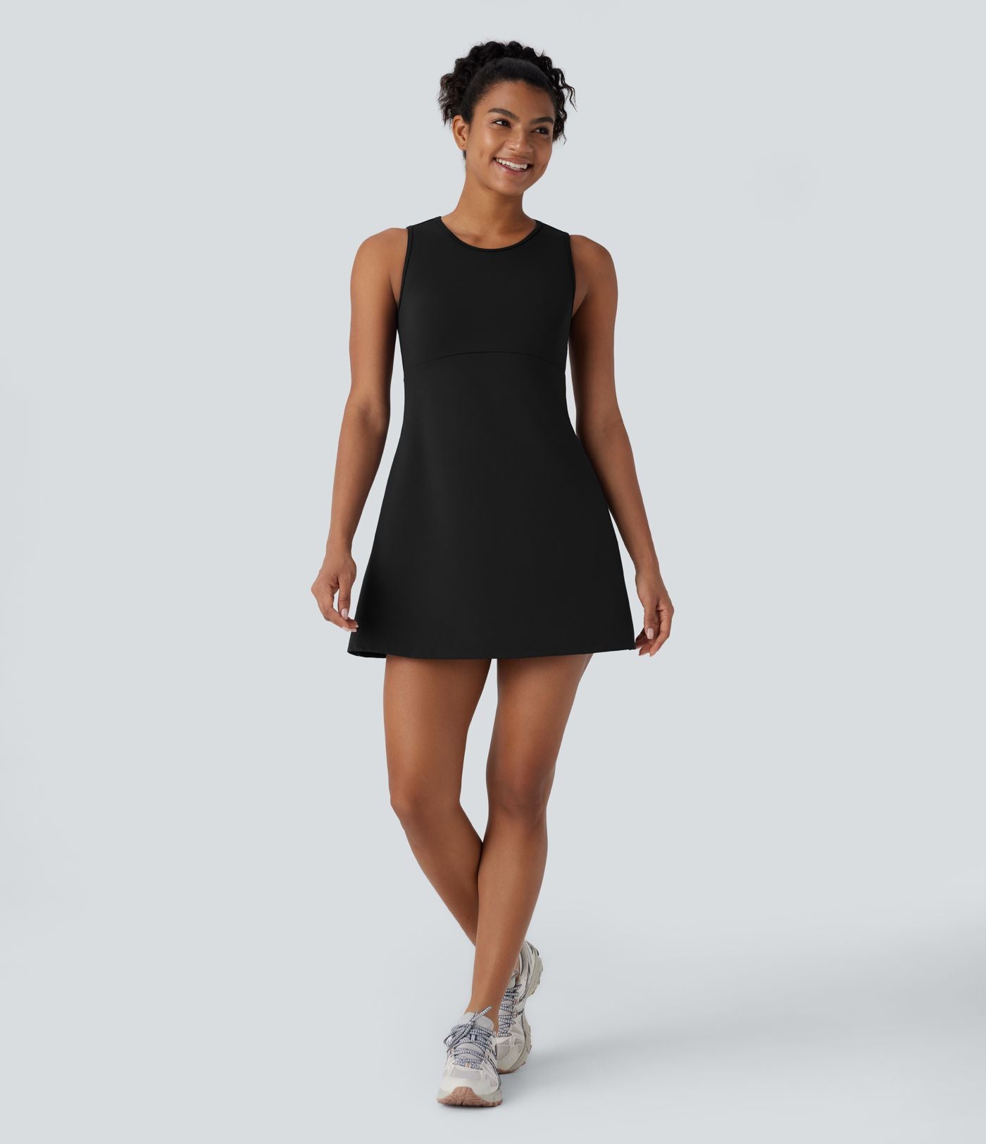 Robe Mini de Randonnée SpeedWave™ à Col Rond, Sans Manches, avec Poches Latérales et Séchage Rapide