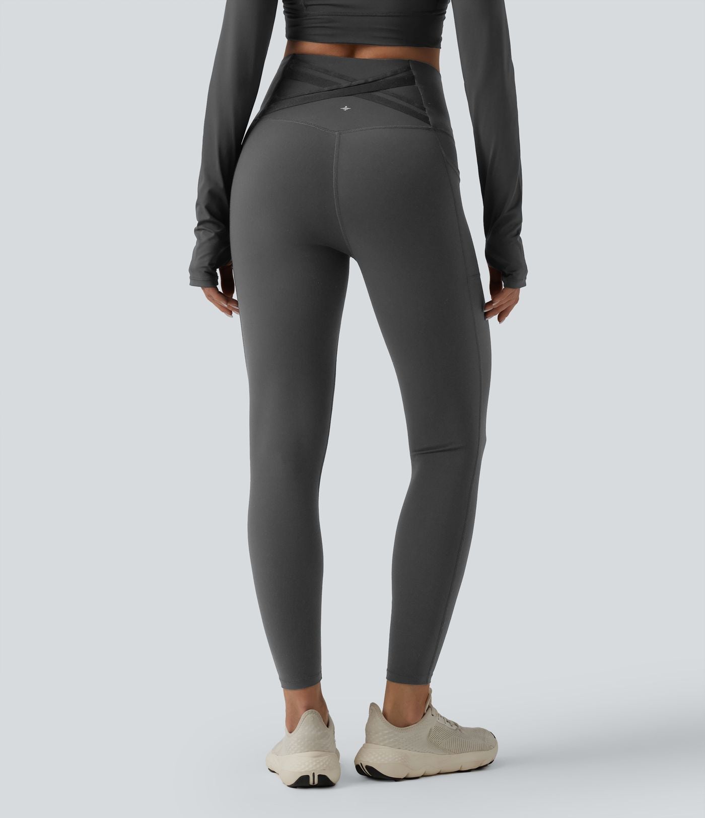 Halara Ultrasculpt™ Legging de running gainant taille haute dos croisé avec poches
