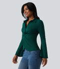 Chemise pour le bureau manches longues à volants