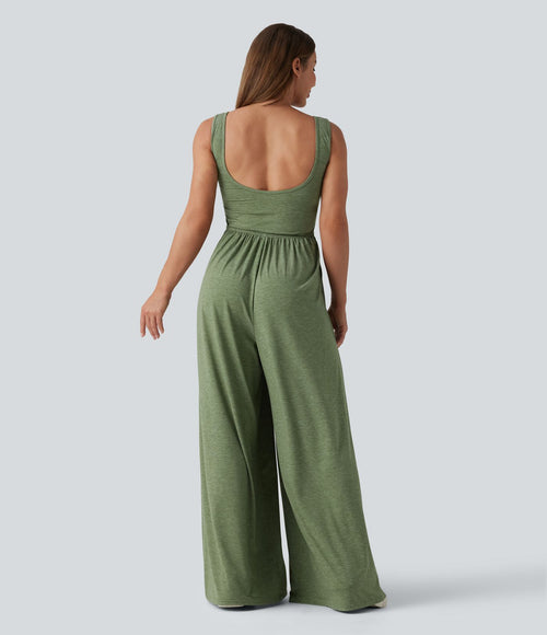 Combinaison casual large col U avec poches - Édition Easy Peasy