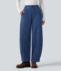Jean barrel casual taille haute Halara Flex™ à poches