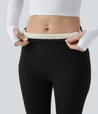 Pantalon de yoga bootcut gainant taille haute extra chaud Halara UltraSculpt™ avec poches