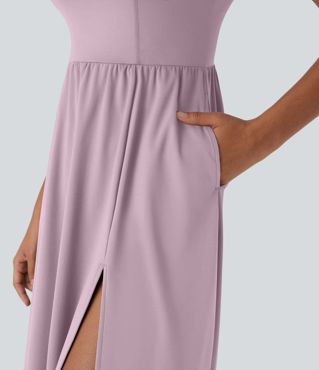 Robe décontractée mi-longue SoftlyZero™ Airy avec coques et effet frais InstantCool avec poches, bonnets E-G