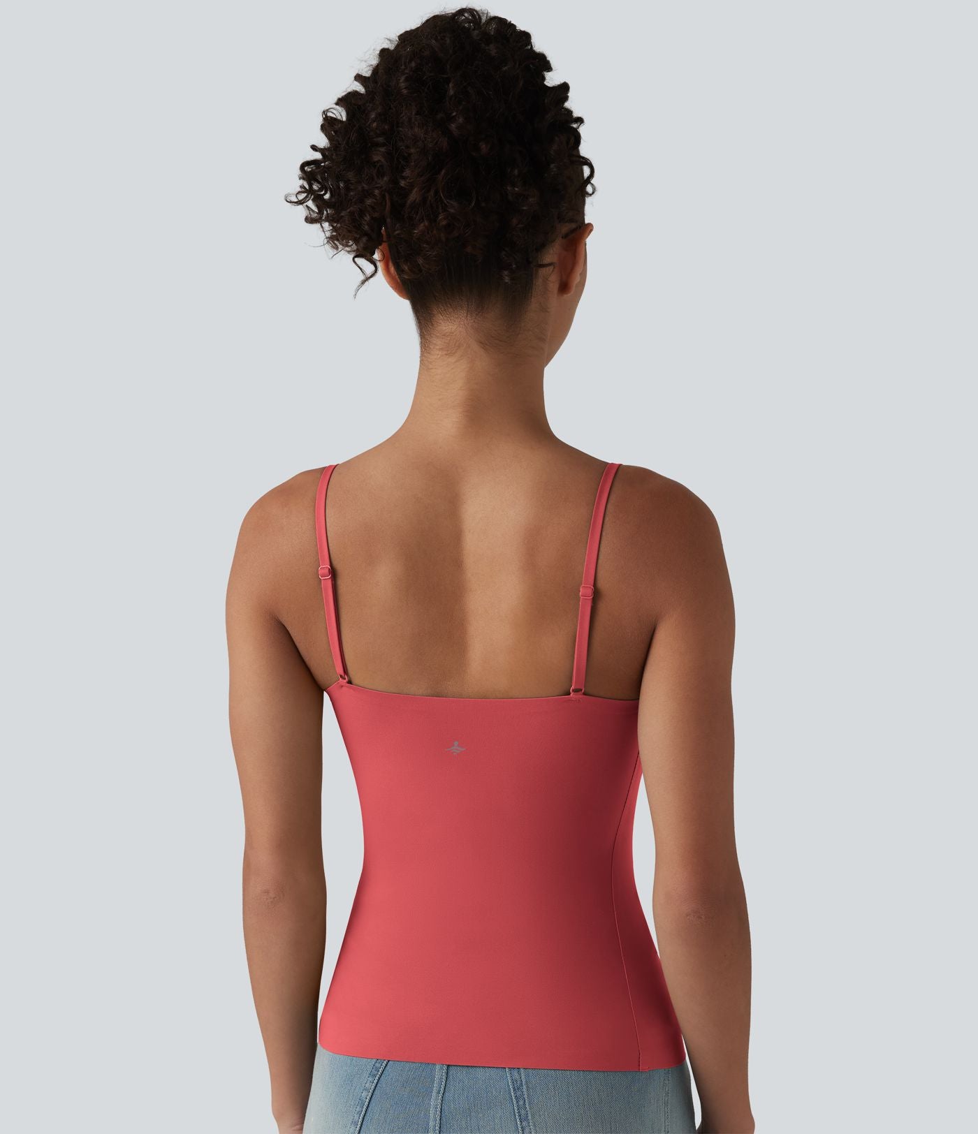 Débardeur décontracté à col rond et soutien-gorge intégré, bonnets BE