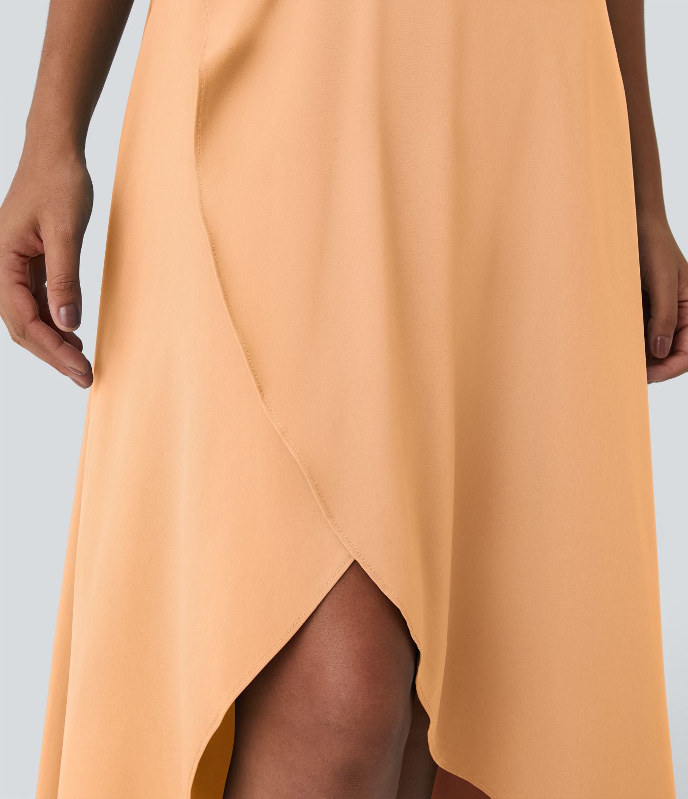 Jupe Longue Casual Breezeful™ Taille Haute à Volants 2en1 Fluide Sèchement Rapide Quotidien Maxi