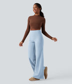 Pantalon yoga large gainant taille haute DayStretch avec poches