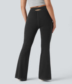 Legging denim évasé Halara Flex™ taille haute dos croisé fendu avec poches