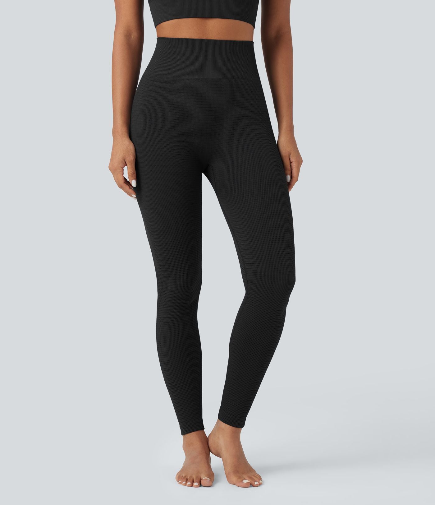OneForm Seamless Flow Legging 7/8 yoga gaufré taille haute