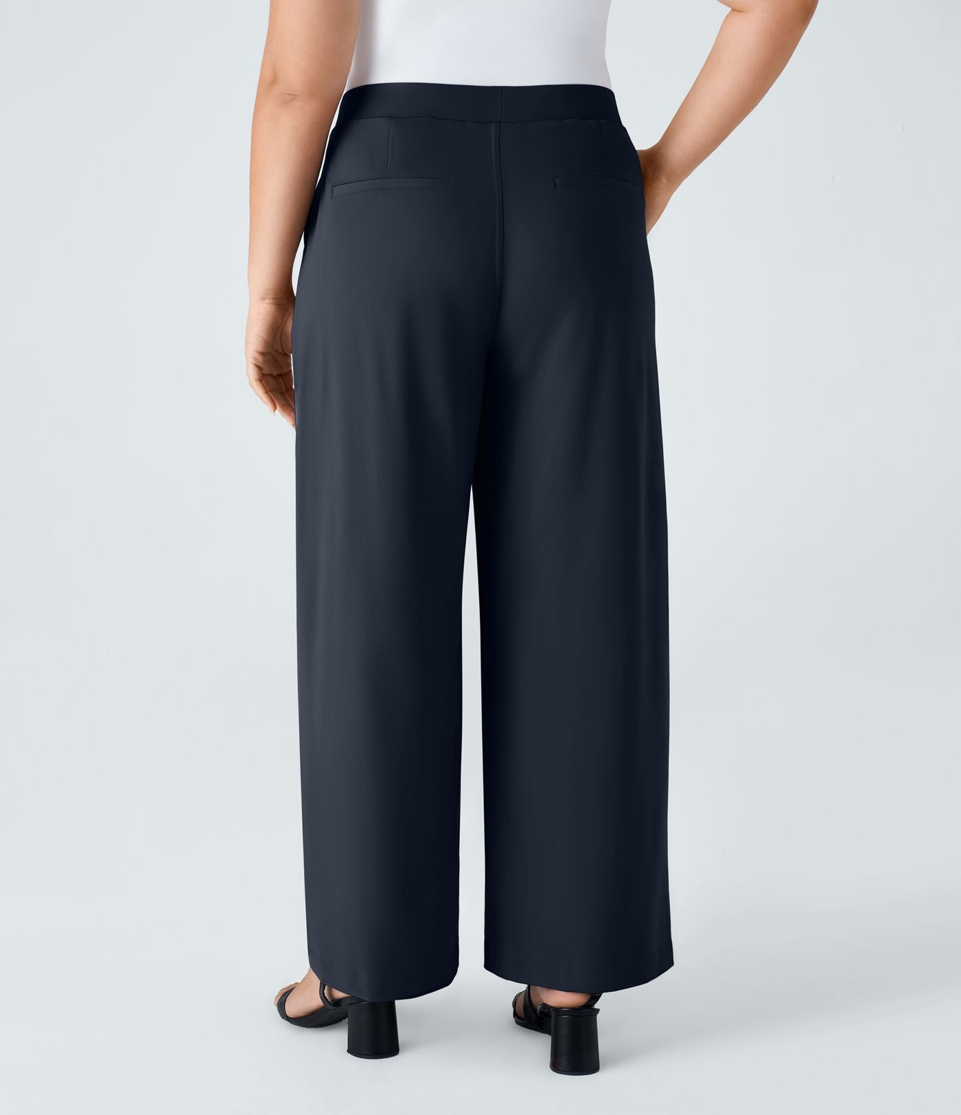 Pantalon de travail grande taille coupe droite taille haute Halara Flex™ DayStretch avec poches