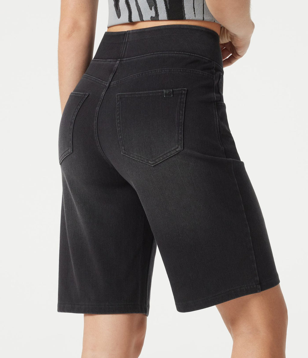 Halara Flex™ Bermuda casual en jean taille haute avec poches