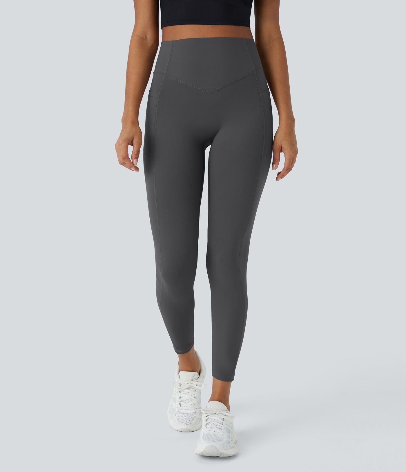 Legging d'entraînement gainant galbant taille haute avec effet scrunch et poches Halara UltraSculpt™