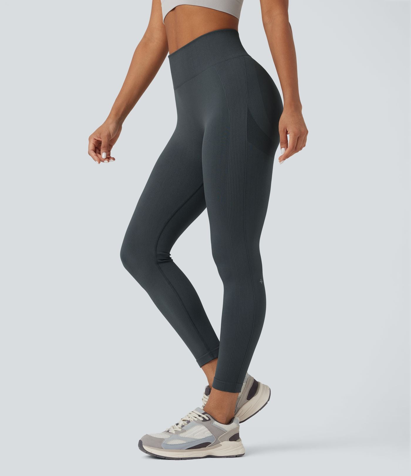 Legging yoga taille haute push-up froncé sans couture OneForm Seamless Flow