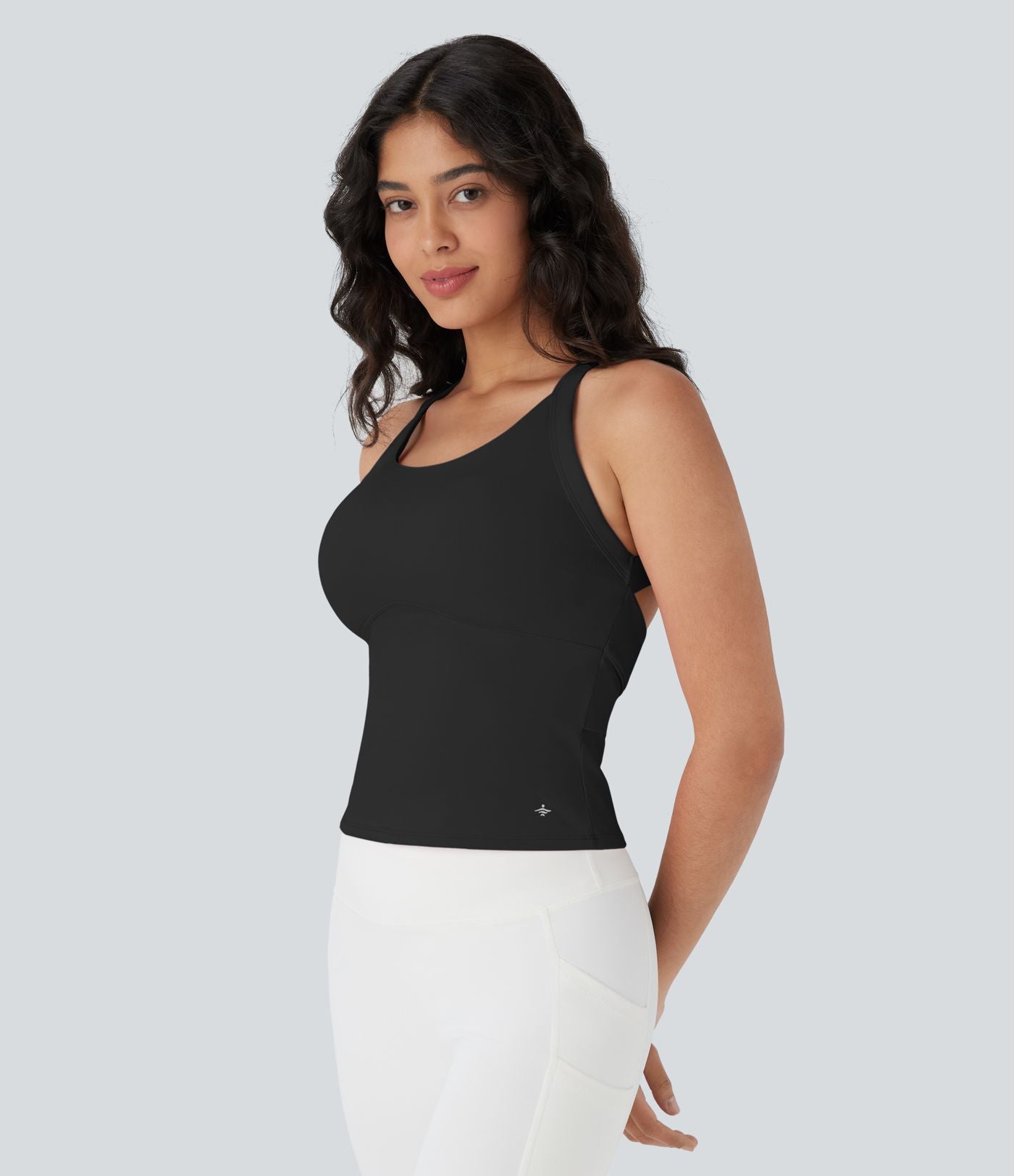 Débardeur yoga SoftlyZero™ Plush à découpes E-G