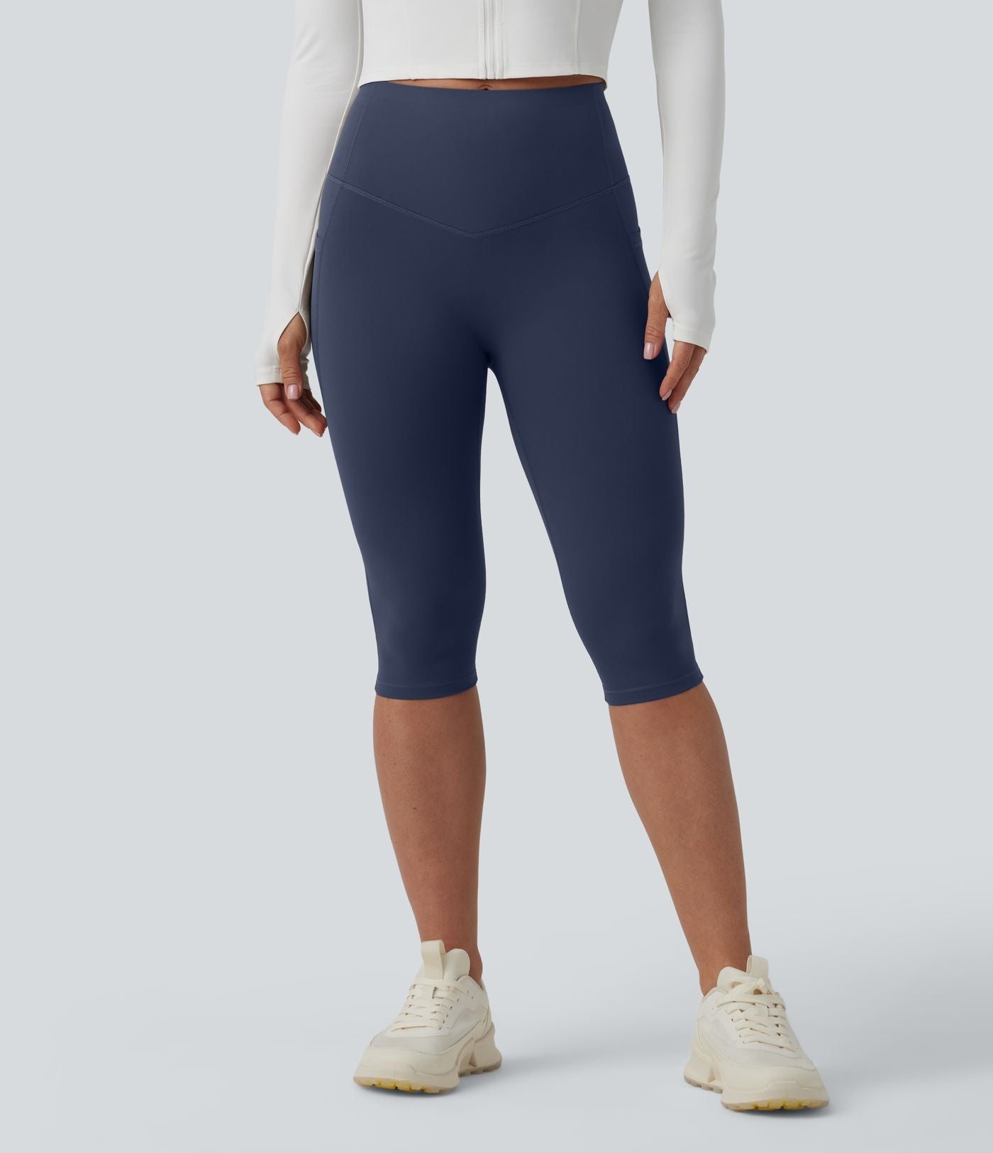 Legging sculptant d'entraînement corsaire Halara UltraSculpt™ taille haute galbant gainant avec poches