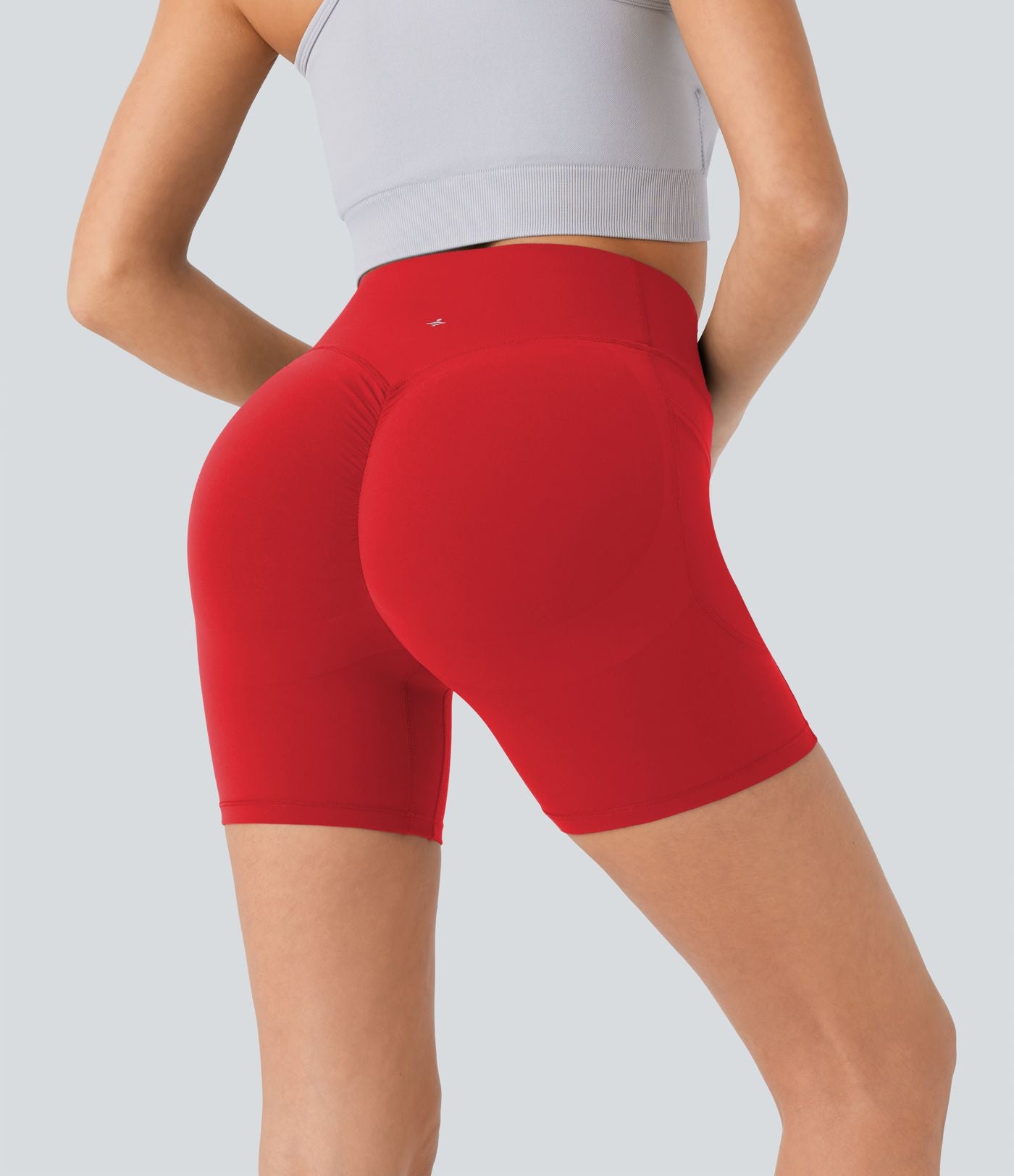 Short cycliste 12,5 cm d'entraînement gainant galbant taille haute avec effet scrunch et poches Halara UltraSculpt™