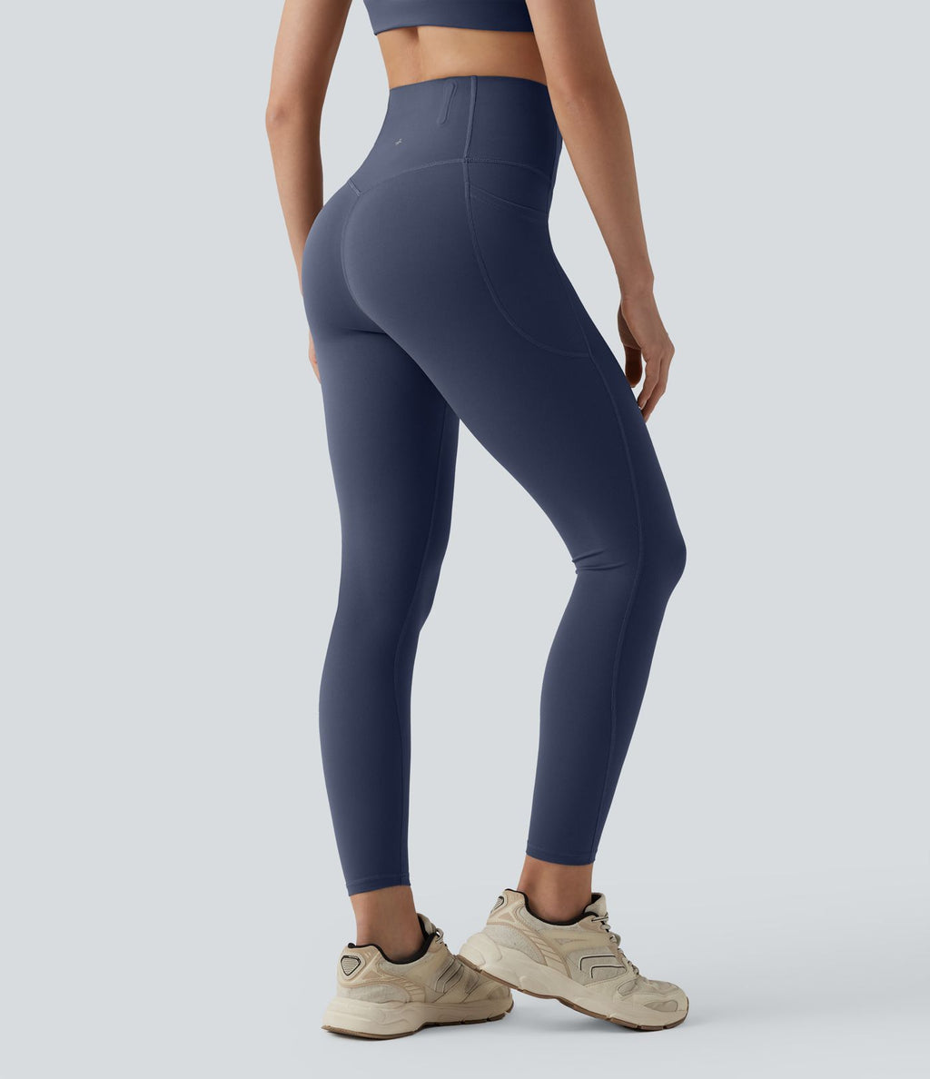 Legging 7/8 de yoga taille haute gainant sculptant anti-roulottage Halara UltraSculpt™ avec poches