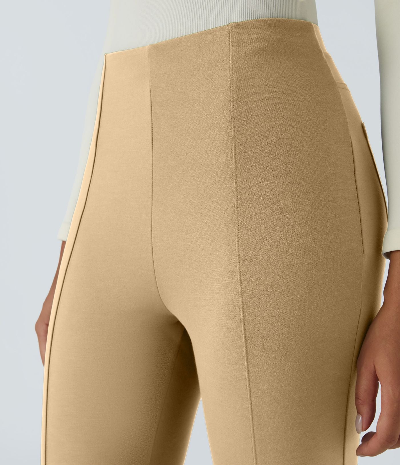 Pantalon tailleur ajusté taille haute Halara Flex™ avec poches