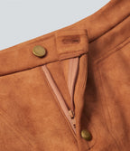 Legging suédine taille haute avec poches