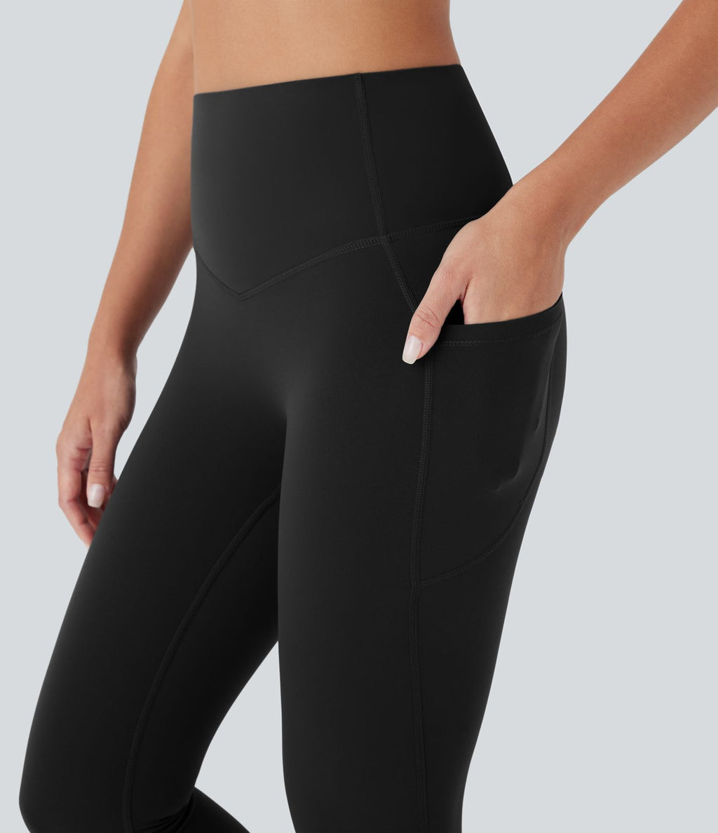 Legging corsaire d'entraînement gainant galbant taille haute avec poches Halara UltraSculpt™