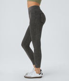 Halara Flex™ Jegging Casual Taille Haute Tricot Extensible Poche Latérale Arrière