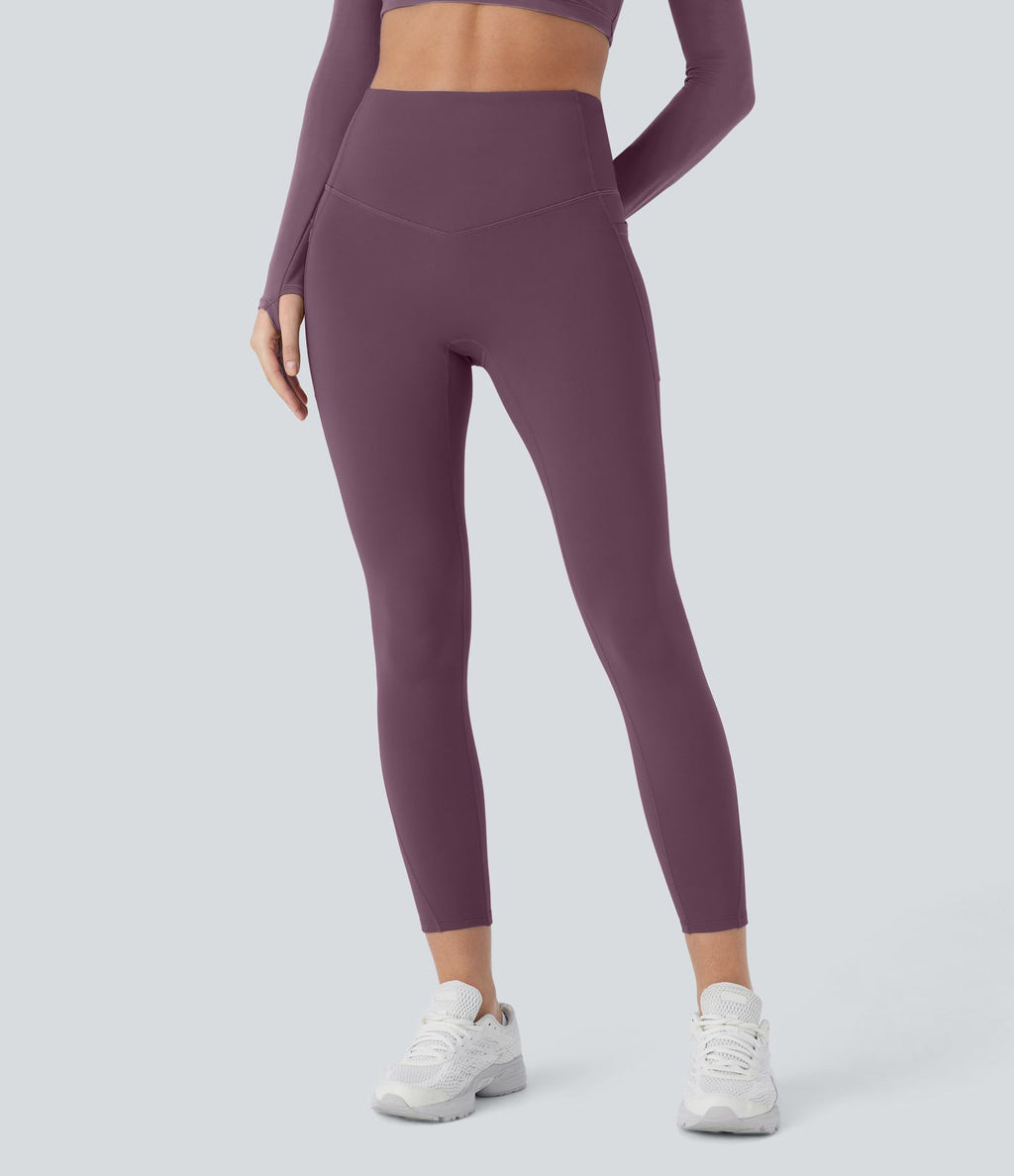 Legging de sport taille haute gainant et thermique Softlyzero™ avec poches
