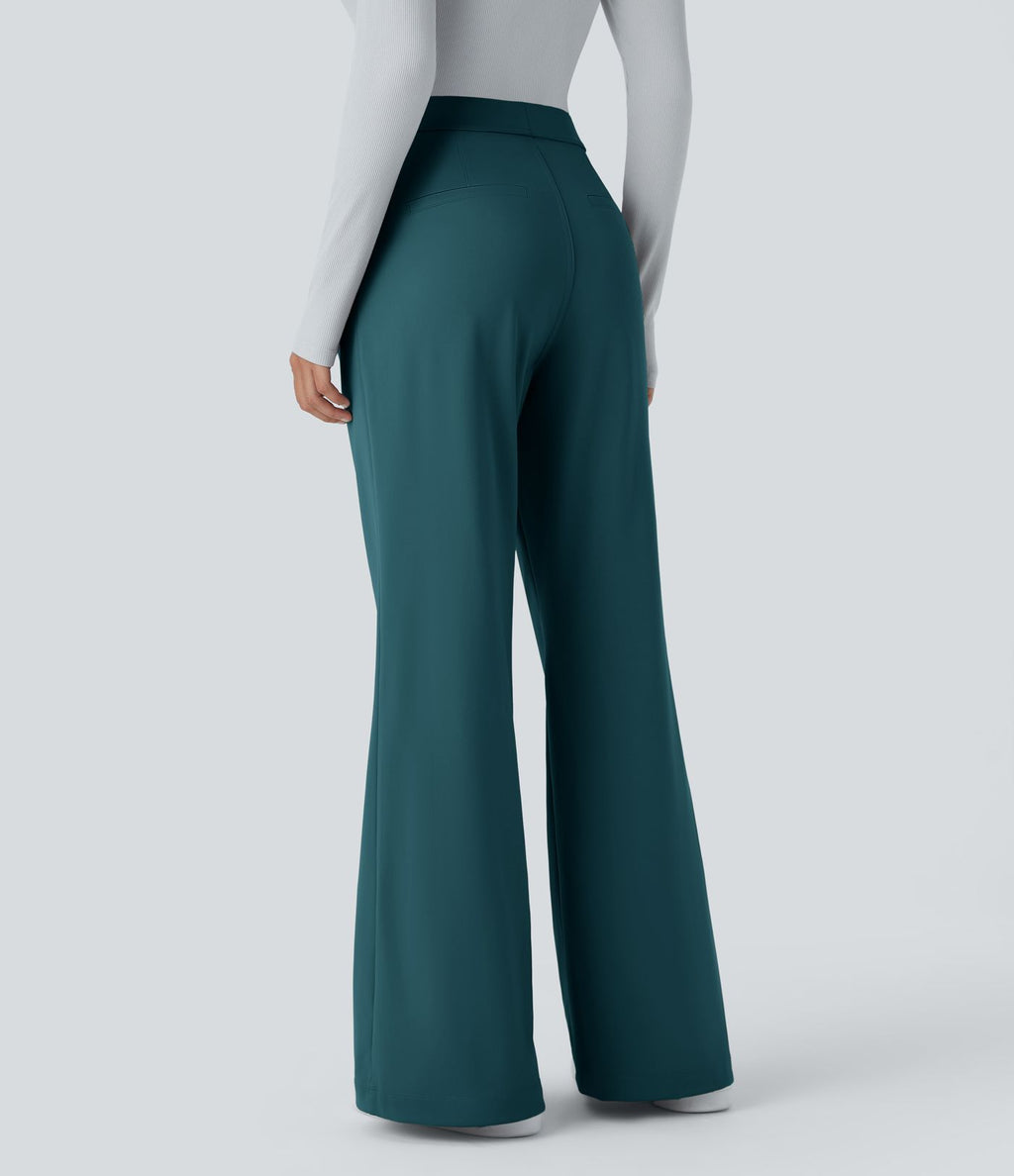 Pantalon tailleur évasé taille haute Halara Flex™ DayStretch avec poches