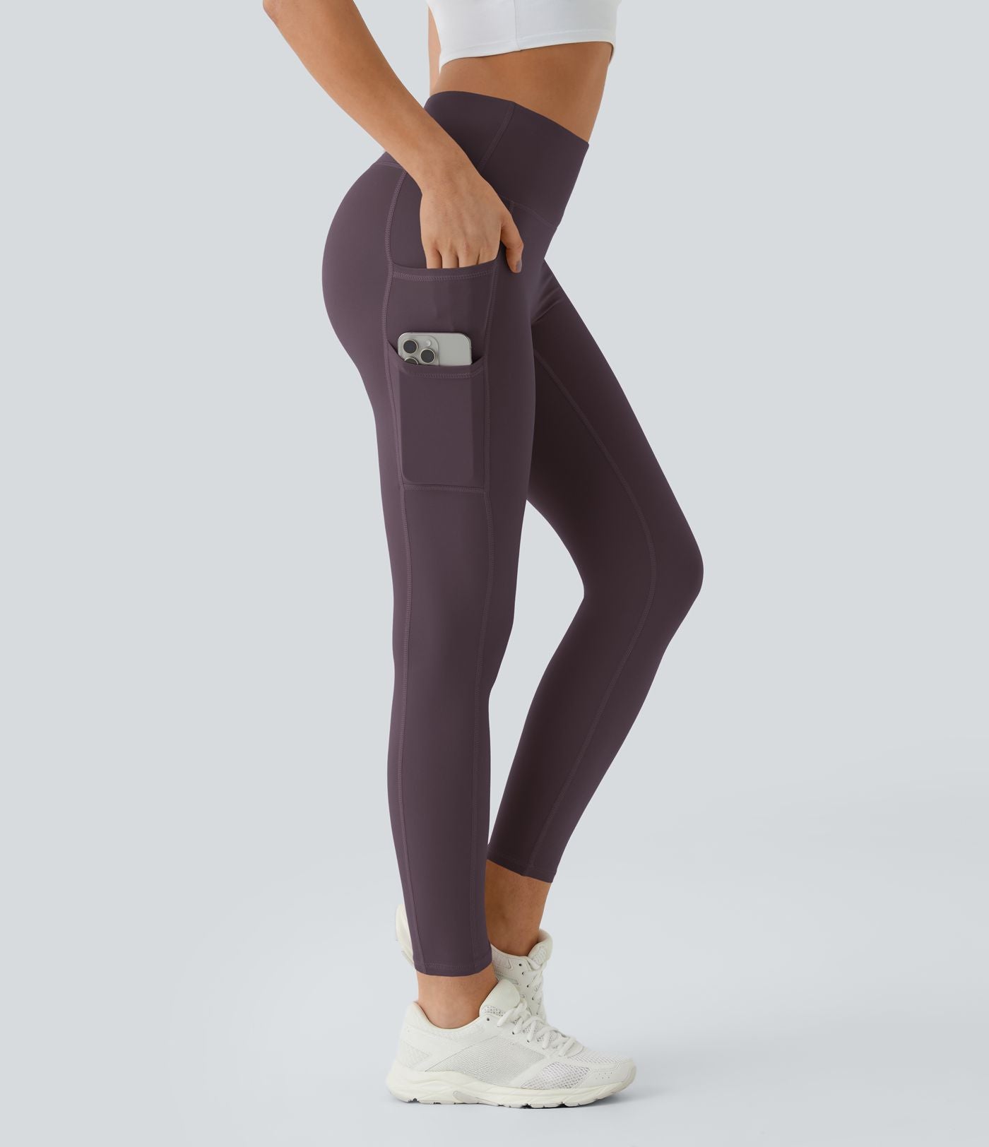 Softlyzero™ Legging Uni Taille Haute Doubles Poches - UPF50+