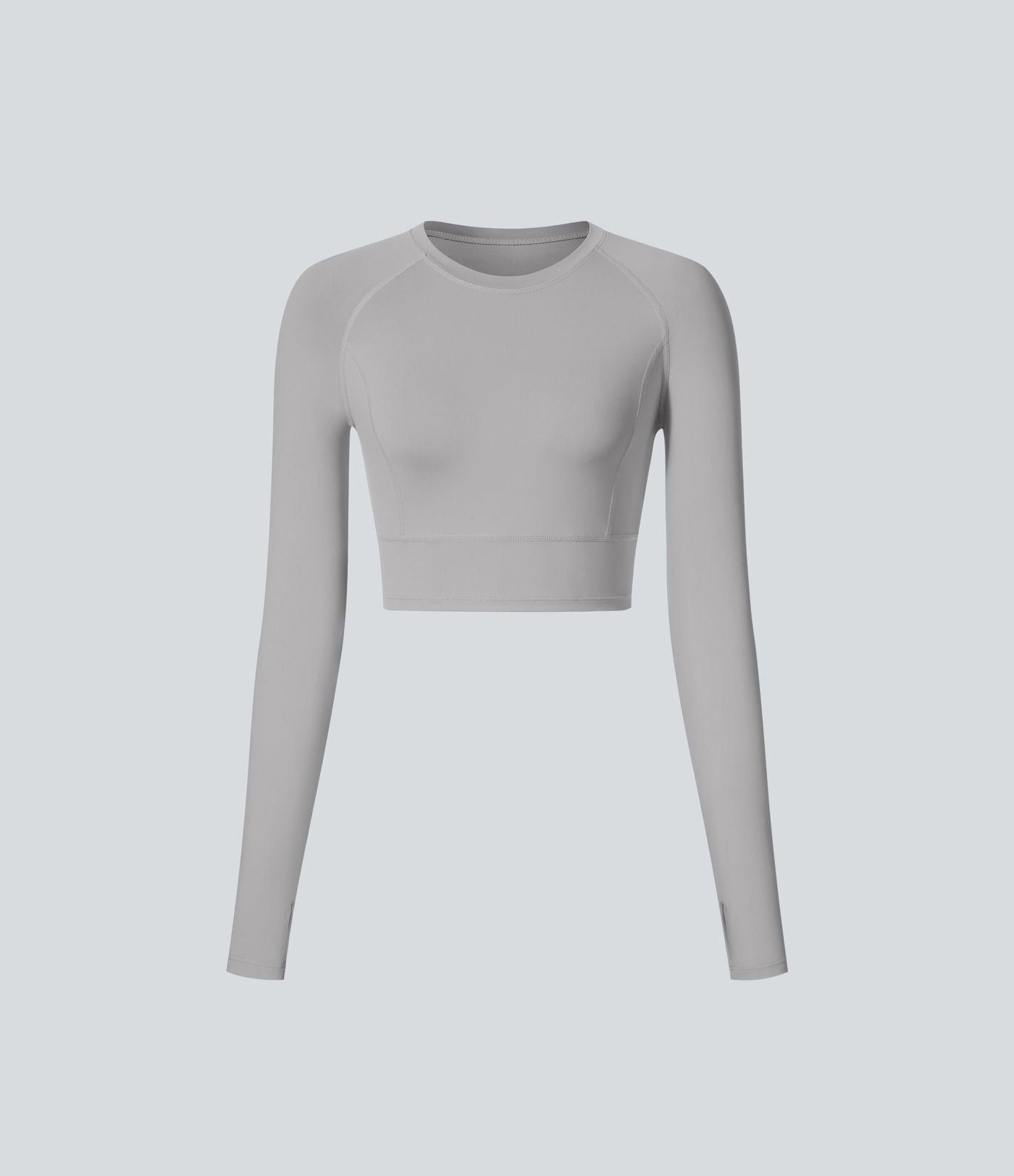 Top Sport Yoga Uni à Trou pour le Pouce Coupe Courte