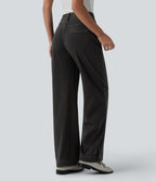 Jean Halara Flex™ taille haute coupe droite décontracté avec poches