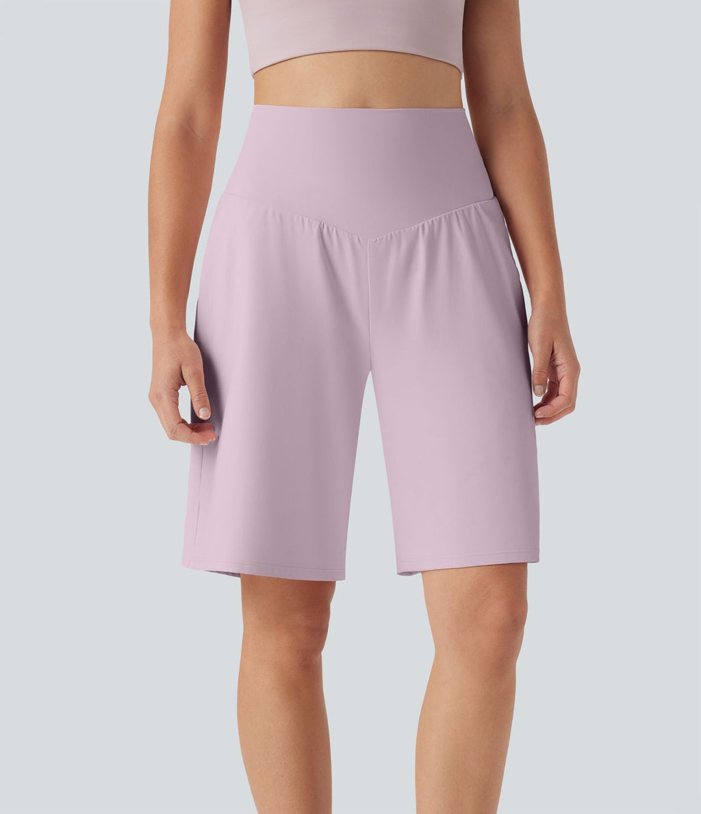 Bermuda SoftlyZero™ Airy de yoga taille haute avec poches multiples et effet frais InstantCool