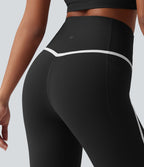 Legging 7/8 de yoga taille haute gainant color block Halara UltraSculpt™ avec poches