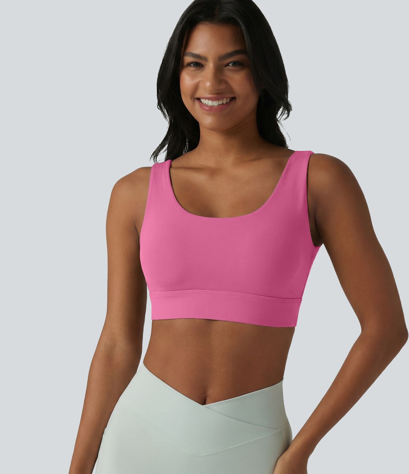 Brassière de sport Halara UltraSculpt™ maintien moyen dos nu avec boucle ajustable et brassière intégrée