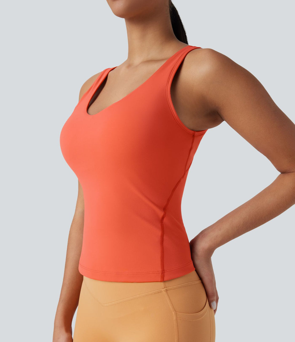 Débardeur course SoftlyZero™ Plush col V rembourré E-G