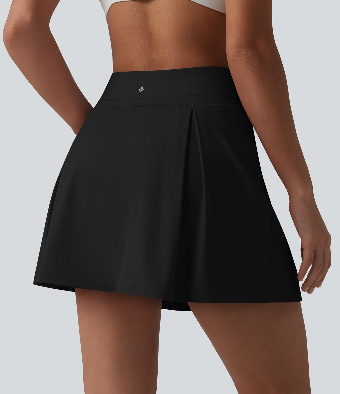 Jupe de sport 2-en-1 SoftlyZero™ Airy, taille mi-haute, effet ventre plat, froncée, avec poches - Protection solaire UPF50+
