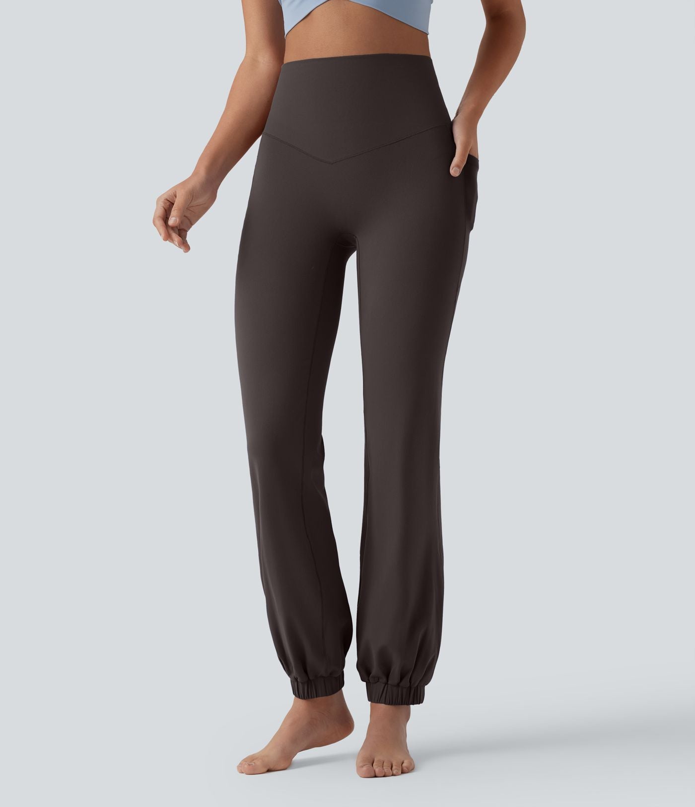 Jogging ballon danse SoftlyZero™ taille haute gainant avec poches