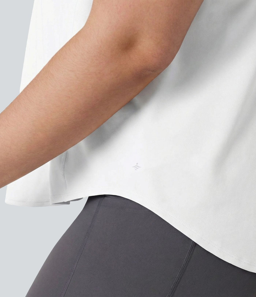 Débardeur running Halara UltraSculpt™ grande taille col rond ourlet arrondi