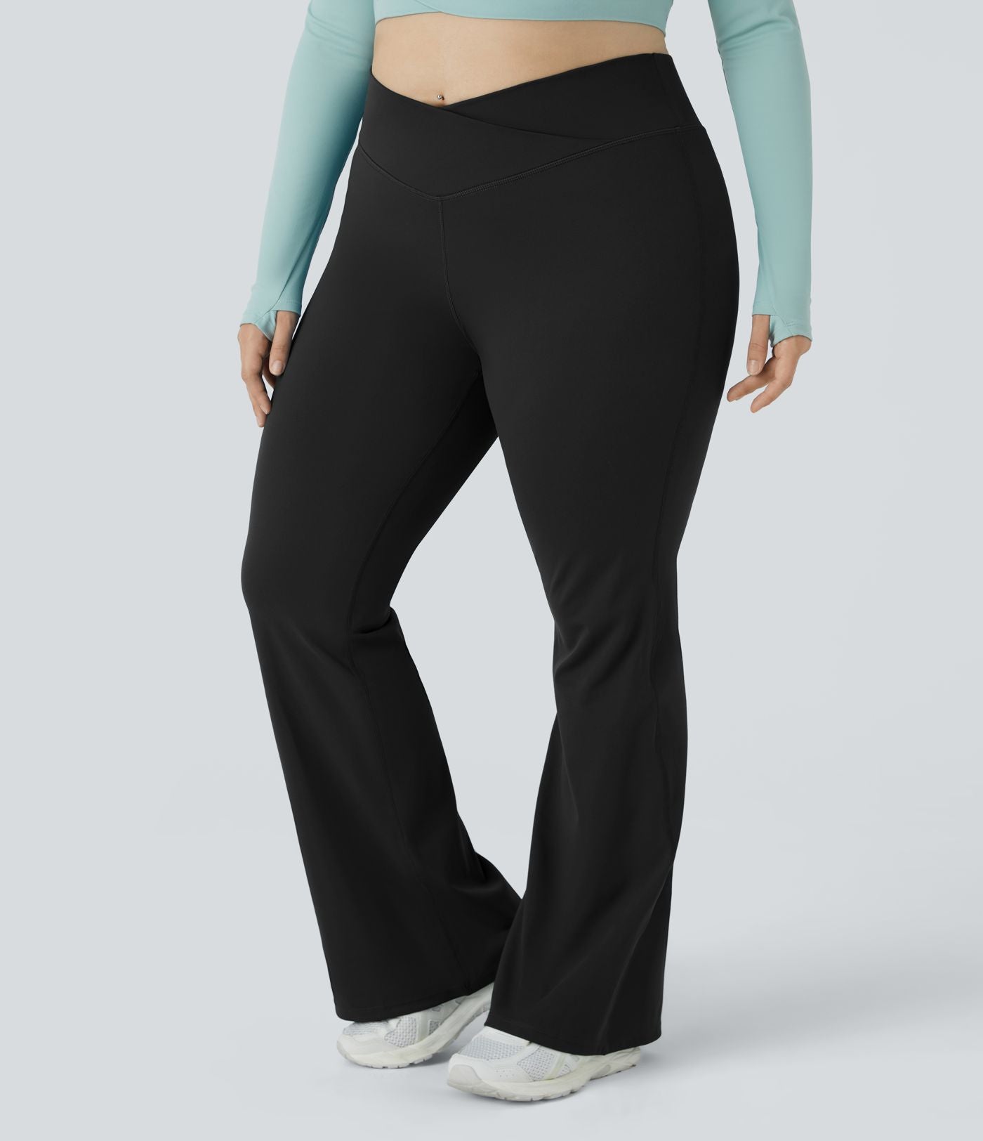 Legging évasé pleine longueur grande taille croisé taille haute DayStretch