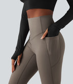 Legging bootcut polaire thermique yoga gainant modelant taille haute Halara UltraSculpt™ Heat avec poches