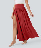 Jupe maxi fluide 2-en-1 gainante taille haute à séchage rapide Breezeful™