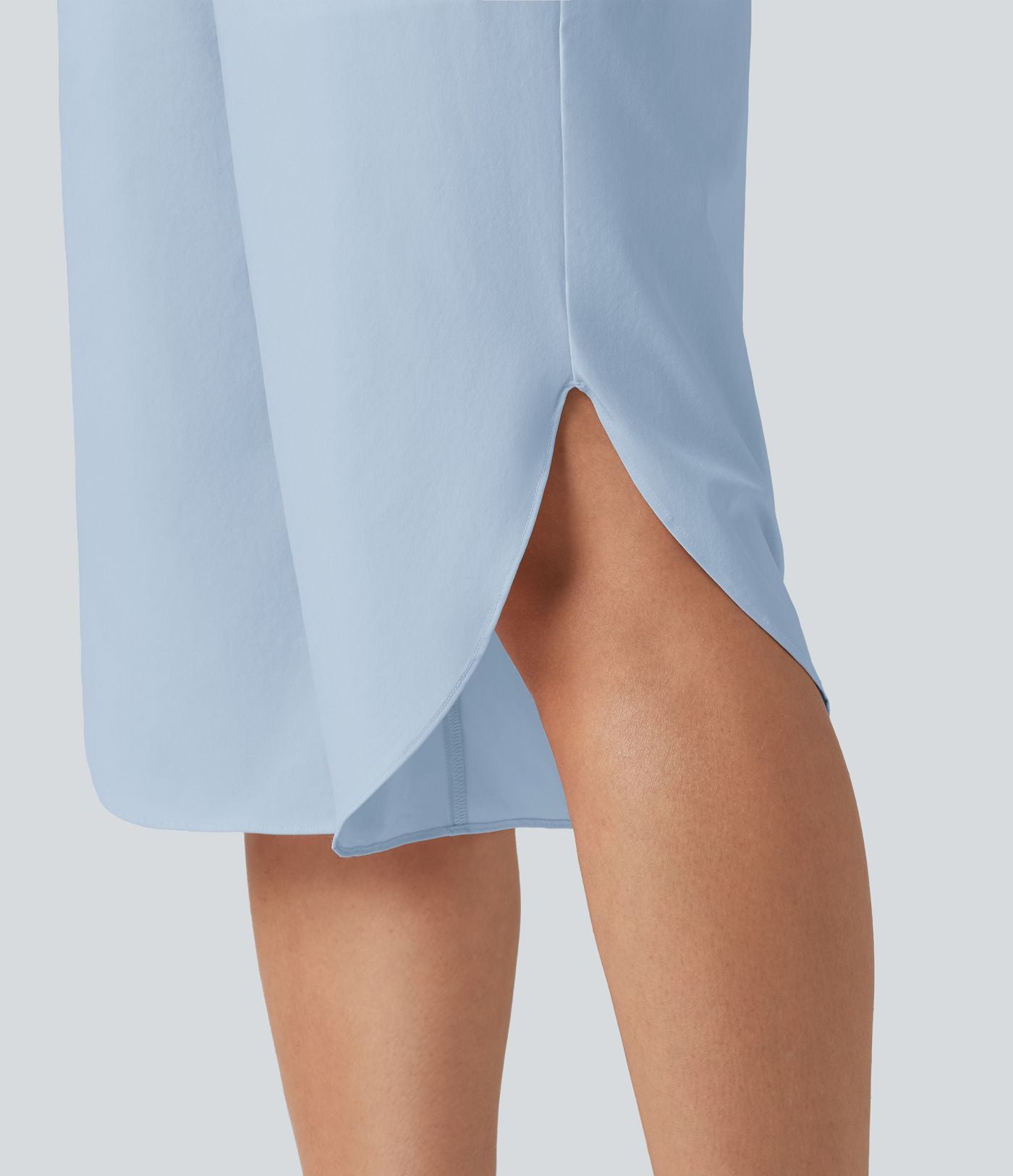 Breezeful™ Pantacourt taille haute ventre plat, ourlet arrondi, séchage rapide et poches