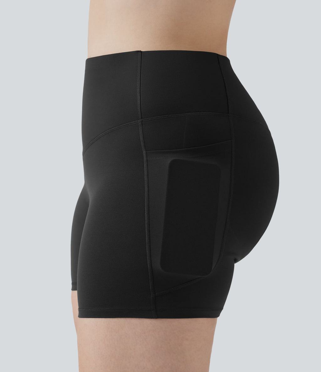 Short cycliste grande taille Halara UltraSculpt™ 12,5 cm taille haute effet push-up gainant sculptant avec poches
