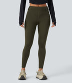 Legging cargo de randonnée résistant à l'usure taille mi-haute avec poches