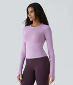 Top Sport Yoga Uni Trous pour les Pouce