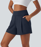 Short de travail large taille haute DayStretch avec poches