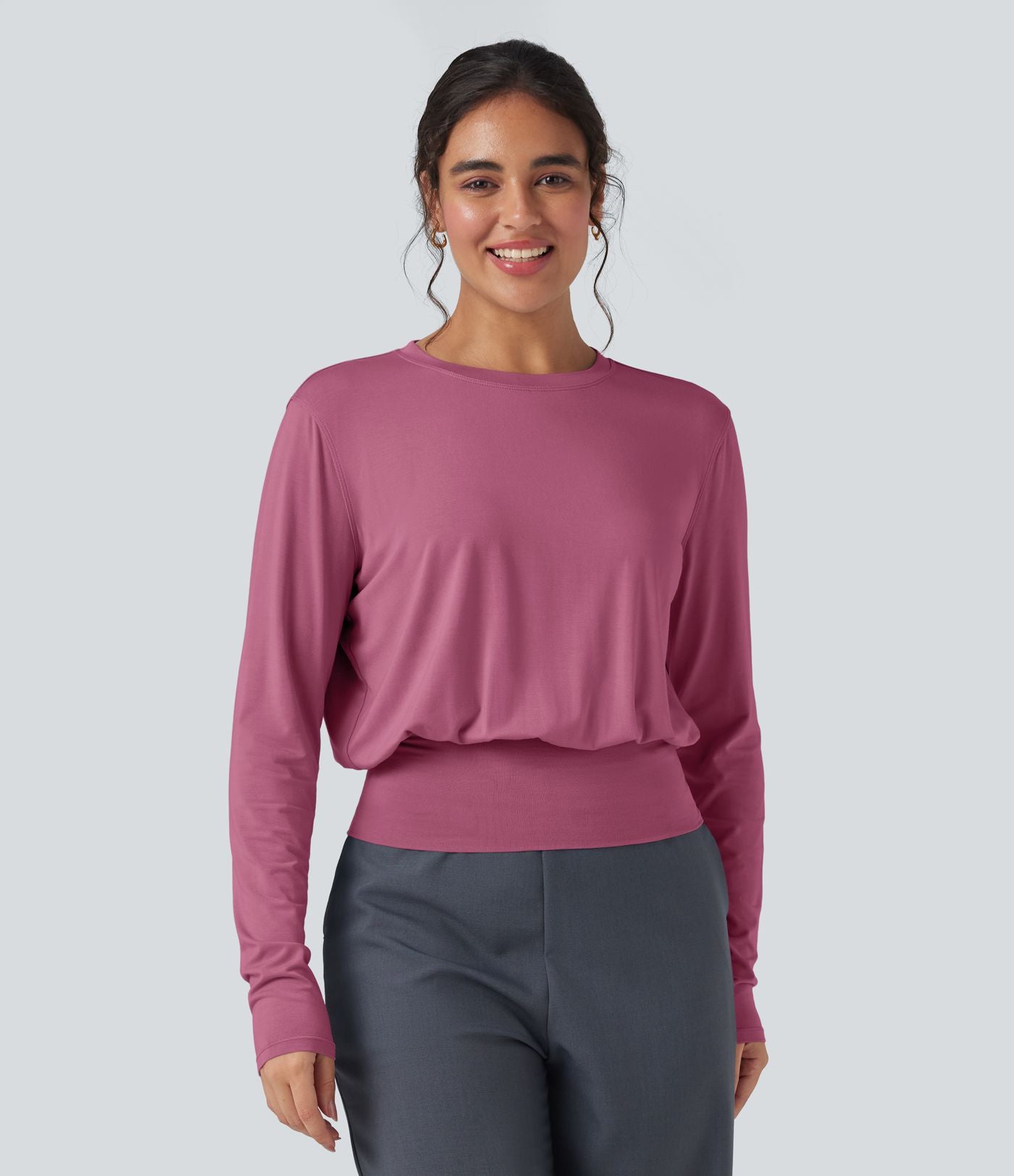 T-shirt de travail col rond manches longues