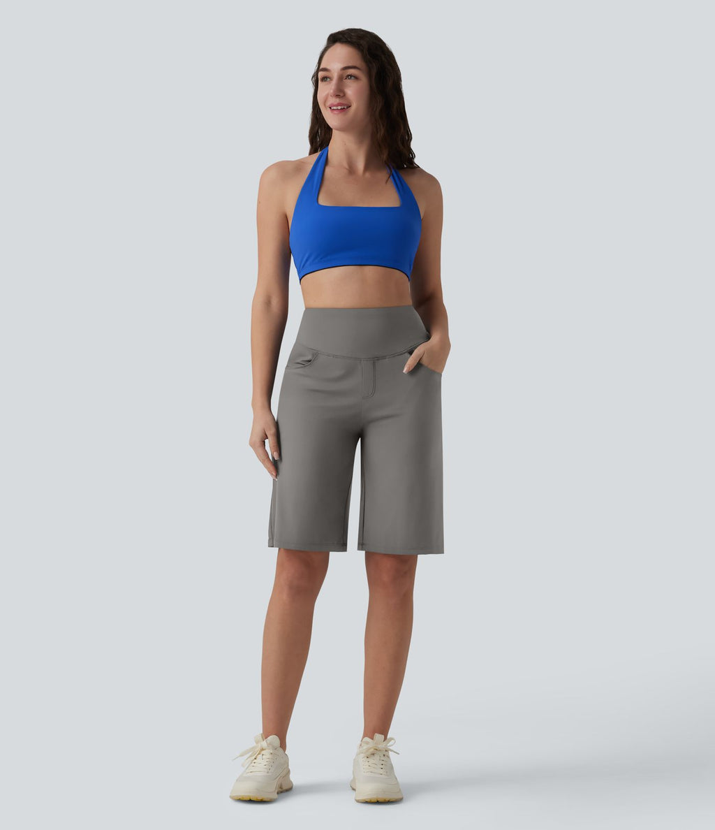 Short de yoga SoftlyZero™ Airy ample gainant taille haute effet frais InstantCool avec poches