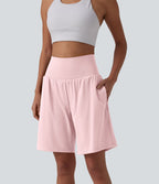 Short de yoga 2-en-1 SoftlyZero™ Airy taille très haute effet frais InstantCool 22,8 cm avec poches